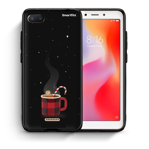 Θήκη Xiaomi Redmi 6A Xmas Bathing από τη Smartfits με σχέδιο στο πίσω μέρος και μαύρο περίβλημα | Xiaomi Redmi 6A Xmas Bathing case with colorful back and black bezels