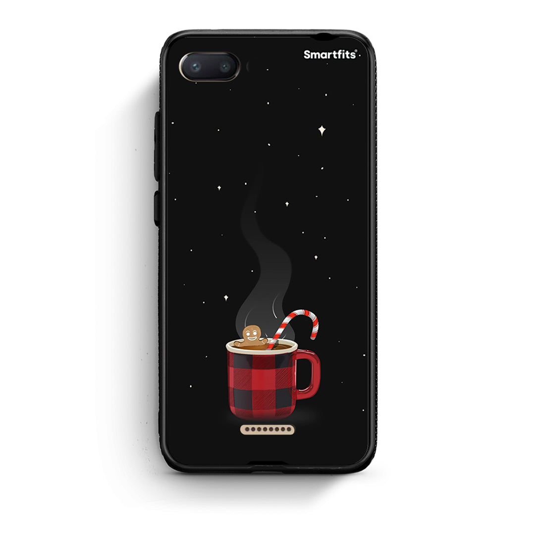 Xiaomi Redmi 6A Xmas Bathing θήκη από τη Smartfits με σχέδιο στο πίσω μέρος και μαύρο περίβλημα | Smartphone case with colorful back and black bezels by Smartfits