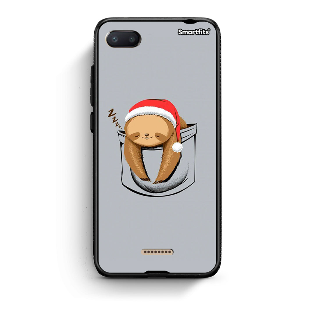 Xiaomi Redmi 6A Xmas Zzzz θήκη από τη Smartfits με σχέδιο στο πίσω μέρος και μαύρο περίβλημα | Smartphone case with colorful back and black bezels by Smartfits