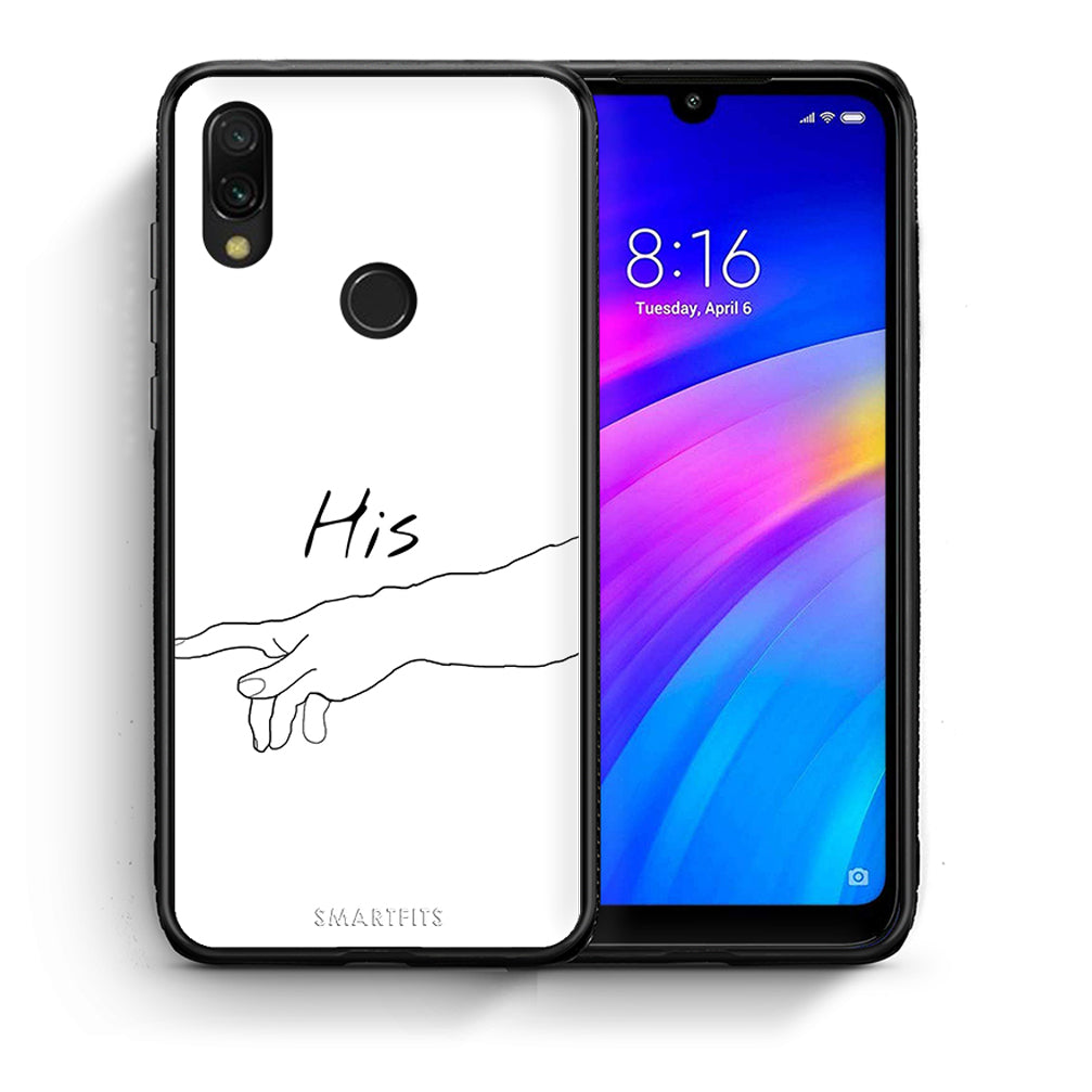 Θήκη Αγίου Βαλεντίνου Xiaomi Redmi 7 Aeshetic Love 2 από τη Smartfits με σχέδιο στο πίσω μέρος και μαύρο περίβλημα | Xiaomi Redmi 7 Aeshetic Love 2 case with colorful back and black bezels