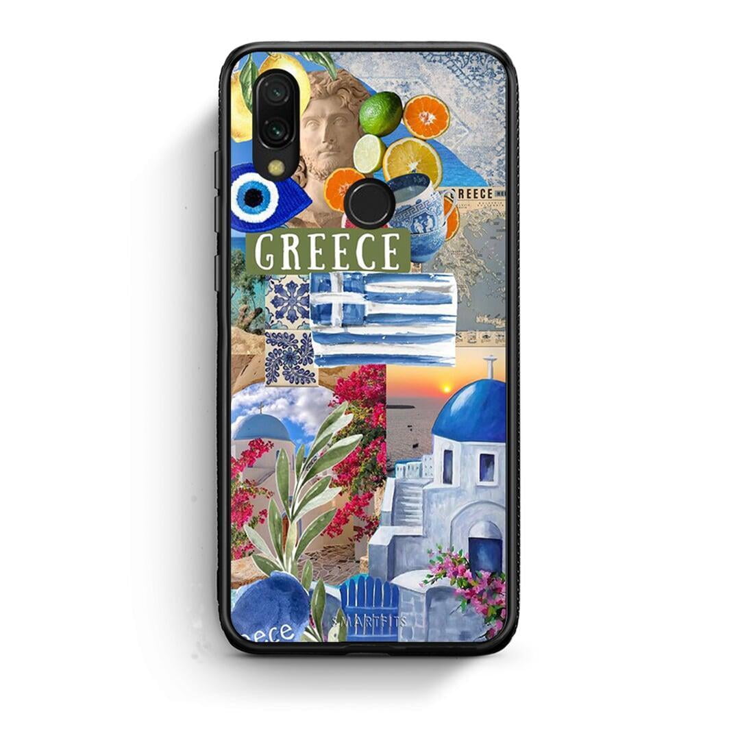 Xiaomi Redmi 7 All Greek Θήκη από τη Smartfits με σχέδιο στο πίσω μέρος και μαύρο περίβλημα | Smartphone case with colorful back and black bezels by Smartfits