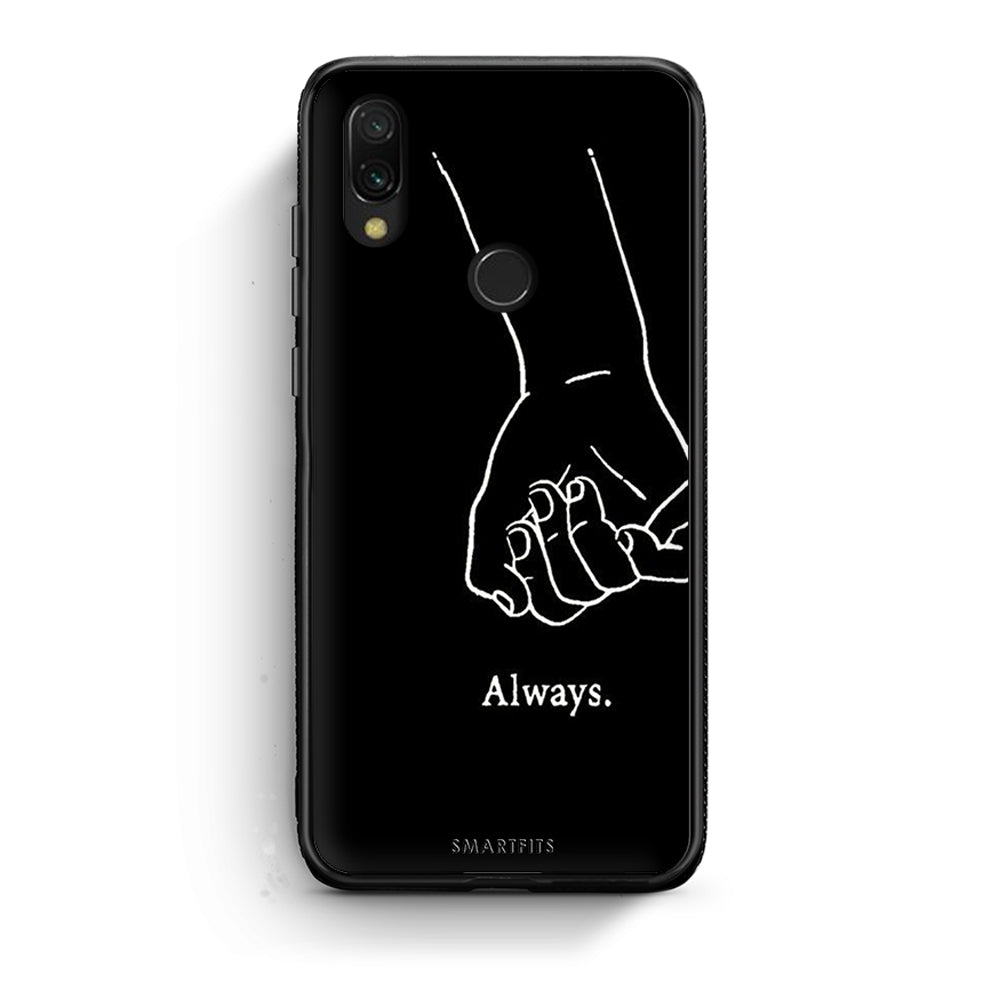 Xiaomi Redmi 7 Always & Forever 1 Θήκη Αγίου Βαλεντίνου από τη Smartfits με σχέδιο στο πίσω μέρος και μαύρο περίβλημα | Smartphone case with colorful back and black bezels by Smartfits