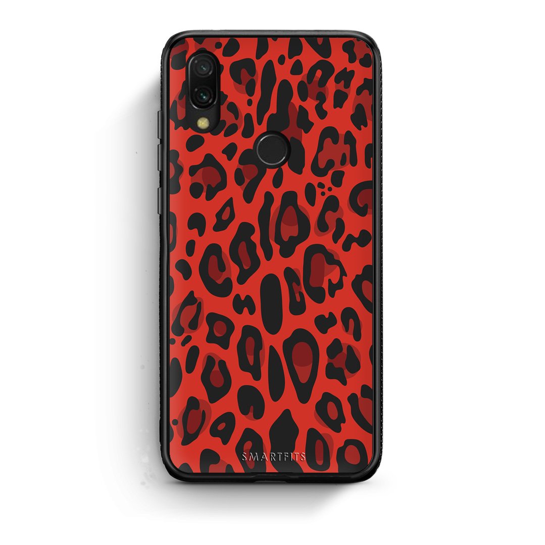 4 - Xiaomi Redmi 7 Red Leopard Animal case, cover, bumper