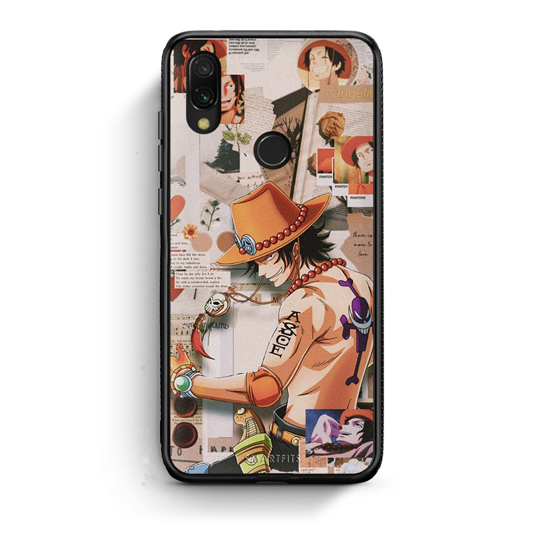 Xiaomi Redmi 7 Anime Collage θήκη από τη Smartfits με σχέδιο στο πίσω μέρος και μαύρο περίβλημα | Smartphone case with colorful back and black bezels by Smartfits