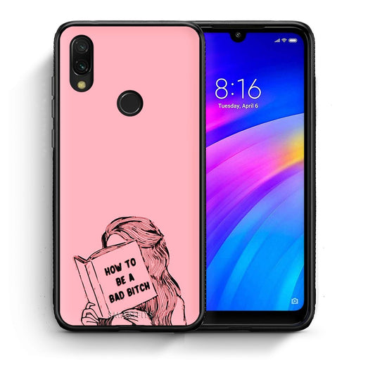 Θήκη Xiaomi Redmi 7 Bad Bitch από τη Smartfits με σχέδιο στο πίσω μέρος και μαύρο περίβλημα | Xiaomi Redmi 7 Bad Bitch case with colorful back and black bezels