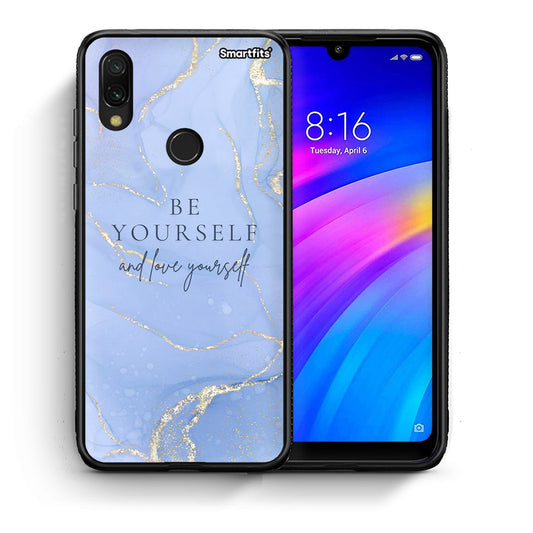 Θήκη Xiaomi Redmi 7 Be Yourself από τη Smartfits με σχέδιο στο πίσω μέρος και μαύρο περίβλημα | Xiaomi Redmi 7 Be Yourself case with colorful back and black bezels