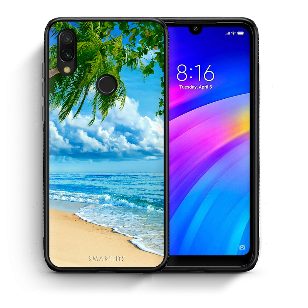 Θήκη Xiaomi Redmi 7 Beautiful Beach από τη Smartfits με σχέδιο στο πίσω μέρος και μαύρο περίβλημα | Xiaomi Redmi 7 Beautiful Beach case with colorful back and black bezels