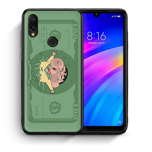 Θήκη Αγίου Βαλεντίνου Xiaomi Redmi 7 Big Money από τη Smartfits με σχέδιο στο πίσω μέρος και μαύρο περίβλημα | Xiaomi Redmi 7 Big Money case with colorful back and black bezels