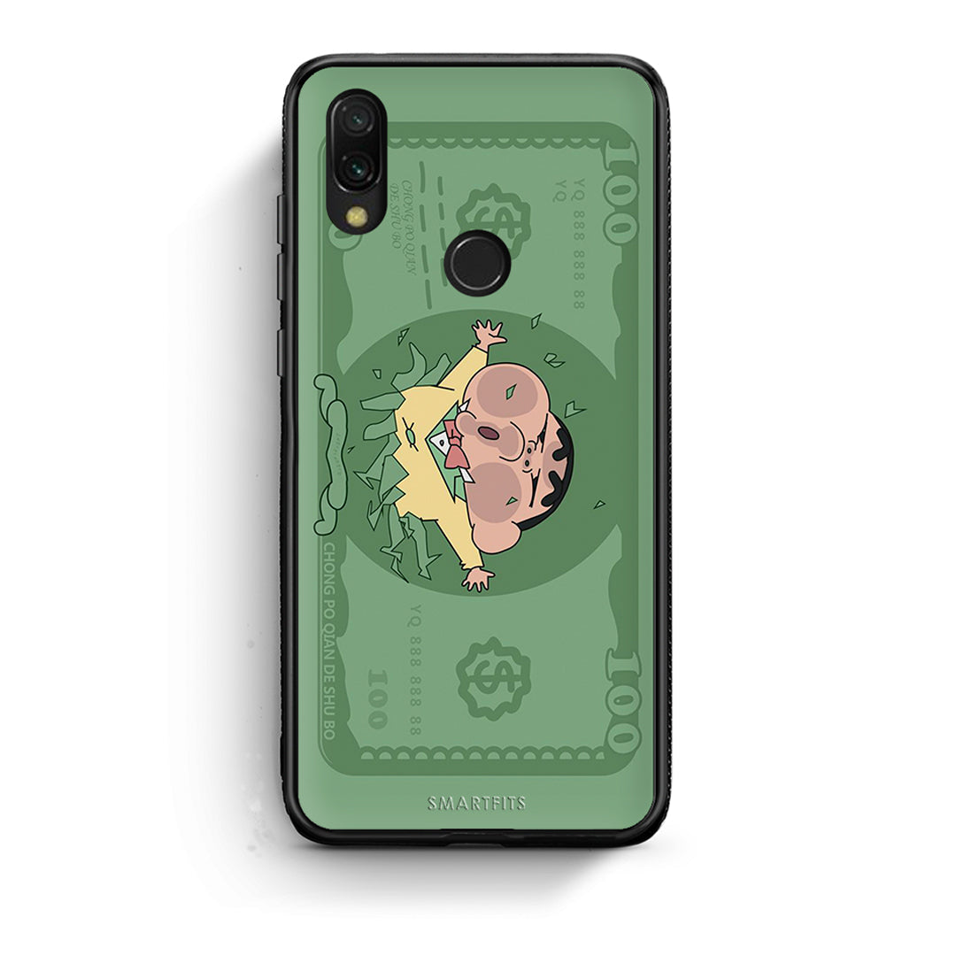 Xiaomi Redmi 7 Big Money Θήκη Αγίου Βαλεντίνου από τη Smartfits με σχέδιο στο πίσω μέρος και μαύρο περίβλημα | Smartphone case with colorful back and black bezels by Smartfits