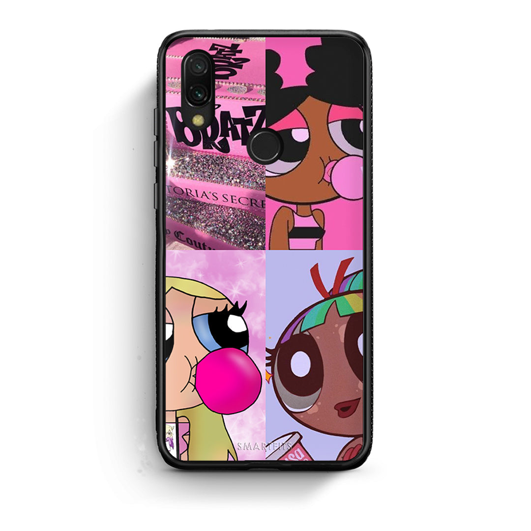Xiaomi Redmi 7 Bubble Girls Θήκη Αγίου Βαλεντίνου από τη Smartfits με σχέδιο στο πίσω μέρος και μαύρο περίβλημα | Smartphone case with colorful back and black bezels by Smartfits