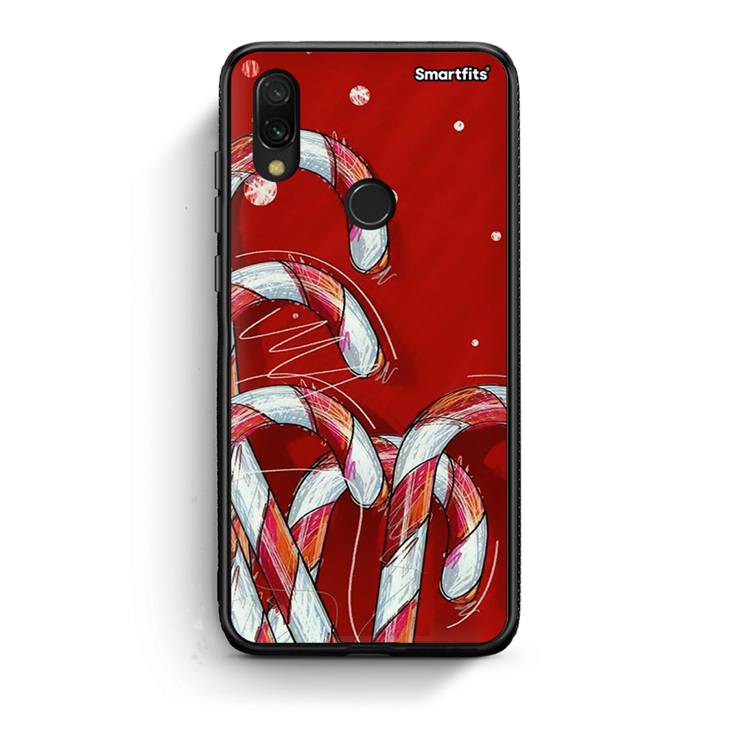 Xiaomi Redmi 7 Candy Cane θήκη από τη Smartfits με σχέδιο στο πίσω μέρος και μαύρο περίβλημα | Smartphone case with colorful back and black bezels by Smartfits