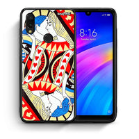 Thumbnail for Θήκη Xiaomi Redmi 7 Card Love από τη Smartfits με σχέδιο στο πίσω μέρος και μαύρο περίβλημα | Xiaomi Redmi 7 Card Love case with colorful back and black bezels