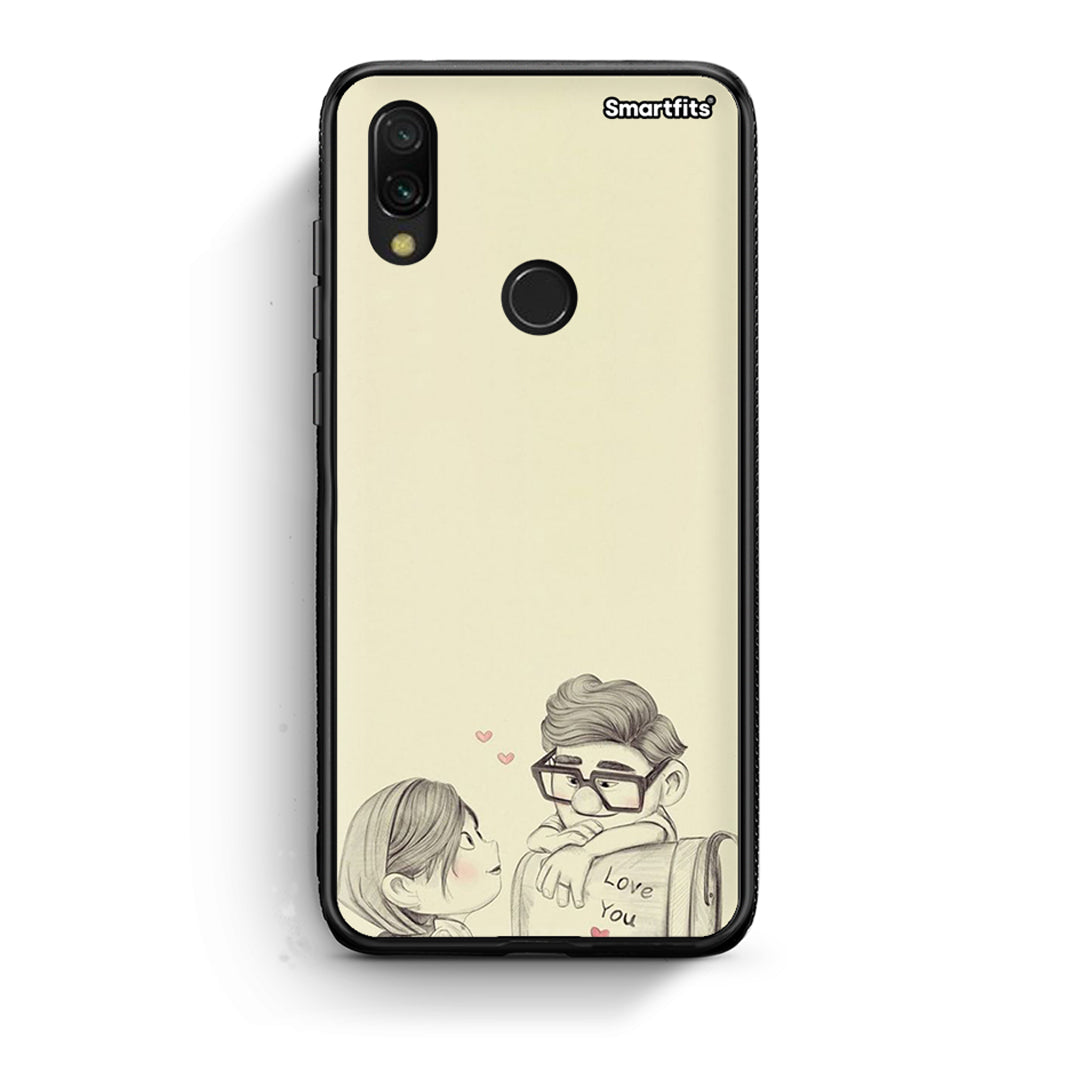 Xiaomi Redmi 7 Carl And Ellie θήκη από τη Smartfits με σχέδιο στο πίσω μέρος και μαύρο περίβλημα | Smartphone case with colorful back and black bezels by Smartfits