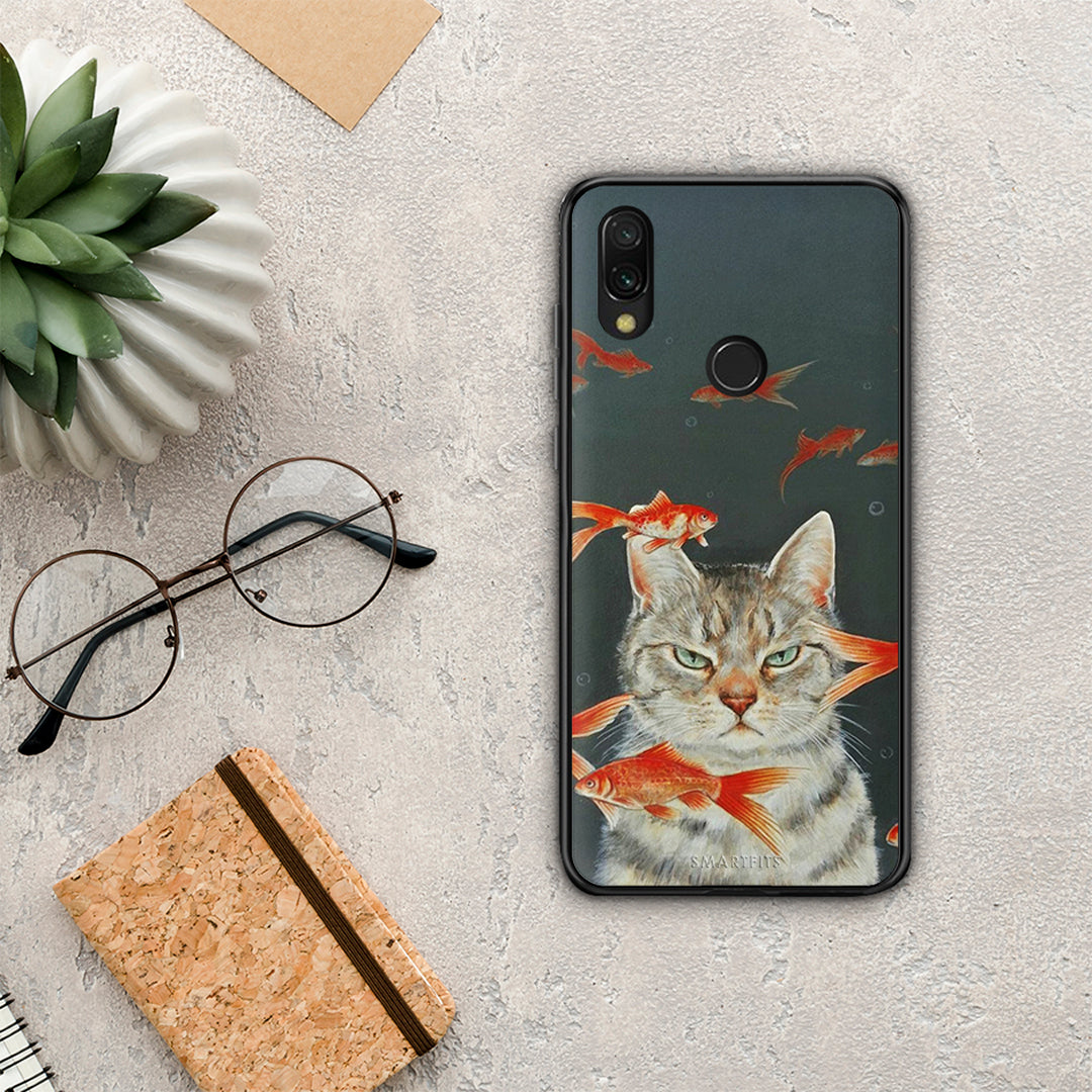 Cat Goldfish - Xiaomi Redmi 7 θήκη