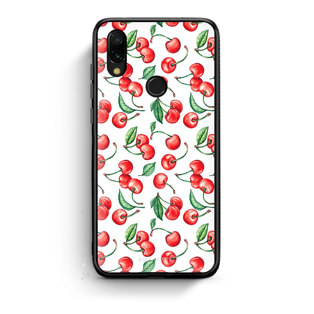 Xiaomi Redmi 7 Cherry Summer θήκη από τη Smartfits με σχέδιο στο πίσω μέρος και μαύρο περίβλημα | Smartphone case with colorful back and black bezels by Smartfits