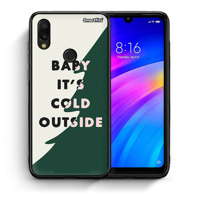 Θήκη Xiaomi Redmi 7 Cold Outside από τη Smartfits με σχέδιο στο πίσω μέρος και μαύρο περίβλημα | Xiaomi Redmi 7 Cold Outside case with colorful back and black bezels