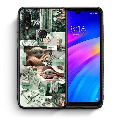 Θήκη Αγίου Βαλεντίνου Xiaomi Redmi 7 Collage Dude από τη Smartfits με σχέδιο στο πίσω μέρος και μαύρο περίβλημα | Xiaomi Redmi 7 Collage Dude case with colorful back and black bezels