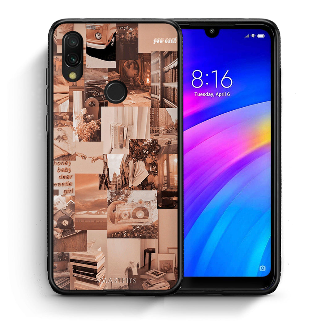 Θήκη Αγίου Βαλεντίνου Xiaomi Redmi 7 Collage You Can από τη Smartfits με σχέδιο στο πίσω μέρος και μαύρο περίβλημα | Xiaomi Redmi 7 Collage You Can case with colorful back and black bezels