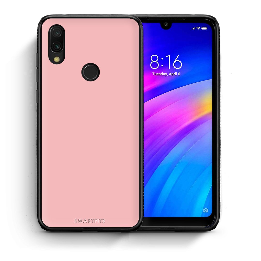 Θήκη Xiaomi Redmi 7 Nude Color από τη Smartfits με σχέδιο στο πίσω μέρος και μαύρο περίβλημα | Xiaomi Redmi 7 Nude Color case with colorful back and black bezels