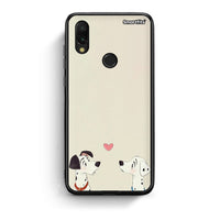 Thumbnail for Xiaomi Redmi 7 Dalmatians Love θήκη από τη Smartfits με σχέδιο στο πίσω μέρος και μαύρο περίβλημα | Smartphone case with colorful back and black bezels by Smartfits