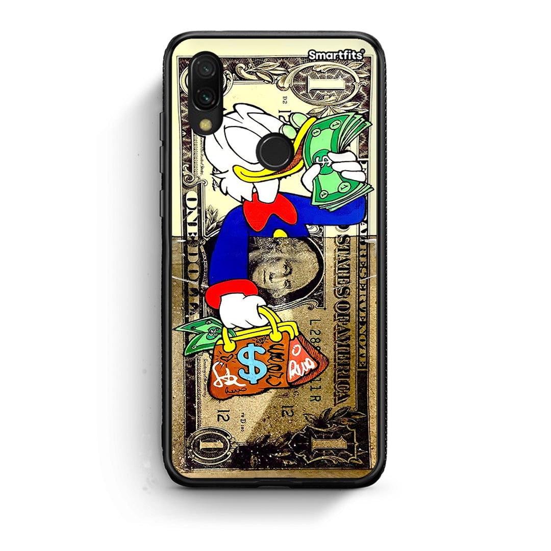 Xiaomi Redmi 7 Duck Money Θήκη από τη Smartfits με σχέδιο στο πίσω μέρος και μαύρο περίβλημα | Smartphone case with colorful back and black bezels by Smartfits