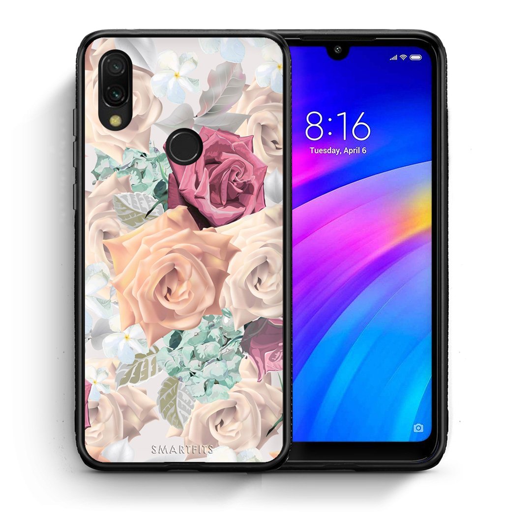 Θήκη Xiaomi Redmi 7 Bouquet Floral από τη Smartfits με σχέδιο στο πίσω μέρος και μαύρο περίβλημα | Xiaomi Redmi 7 Bouquet Floral case with colorful back and black bezels