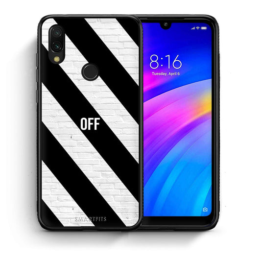 Θήκη Xiaomi Redmi 7 Get Off από τη Smartfits με σχέδιο στο πίσω μέρος και μαύρο περίβλημα | Xiaomi Redmi 7 Get Off case with colorful back and black bezels