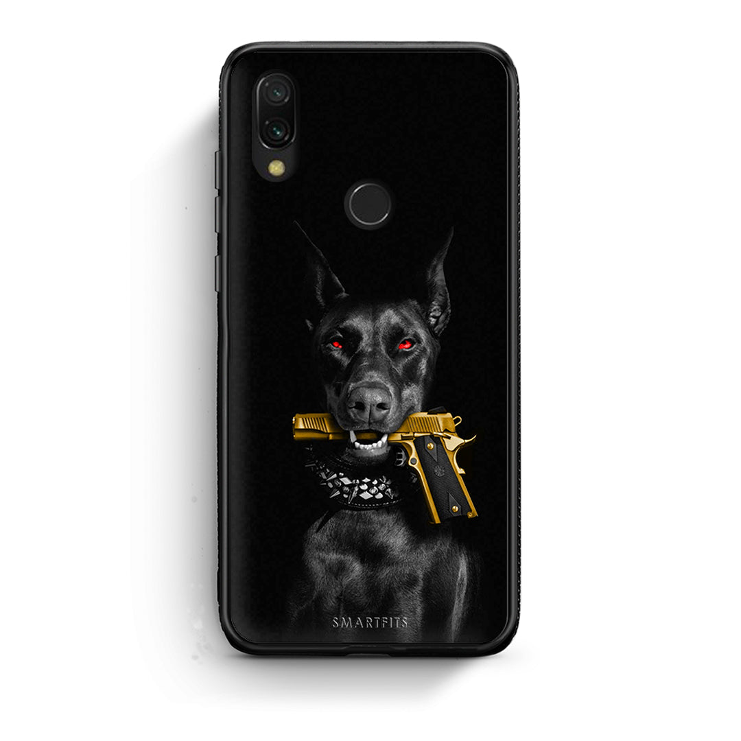 Xiaomi Redmi 7 Golden Gun Θήκη Αγίου Βαλεντίνου από τη Smartfits με σχέδιο στο πίσω μέρος και μαύρο περίβλημα | Smartphone case with colorful back and black bezels by Smartfits