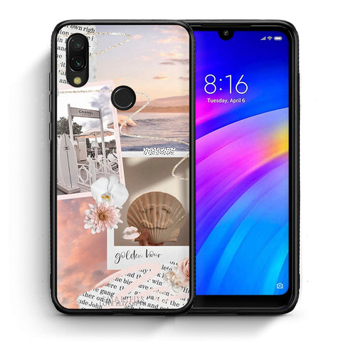 Θήκη Αγίου Βαλεντίνου Xiaomi Redmi 7 Golden Hour από τη Smartfits με σχέδιο στο πίσω μέρος και μαύρο περίβλημα | Xiaomi Redmi 7 Golden Hour case with colorful back and black bezels