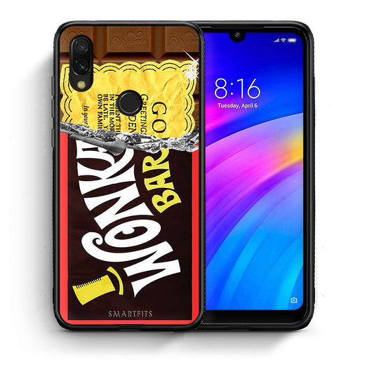 Θήκη Xiaomi Redmi 7 Golden Ticket από τη Smartfits με σχέδιο στο πίσω μέρος και μαύρο περίβλημα | Xiaomi Redmi 7 Golden Ticket case with colorful back and black bezels