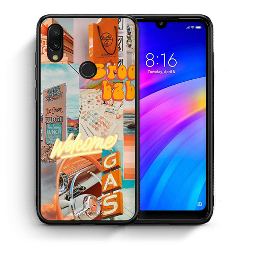 Θήκη Αγίου Βαλεντίνου Xiaomi Redmi 7 Groovy Babe από τη Smartfits με σχέδιο στο πίσω μέρος και μαύρο περίβλημα | Xiaomi Redmi 7 Groovy Babe case with colorful back and black bezels