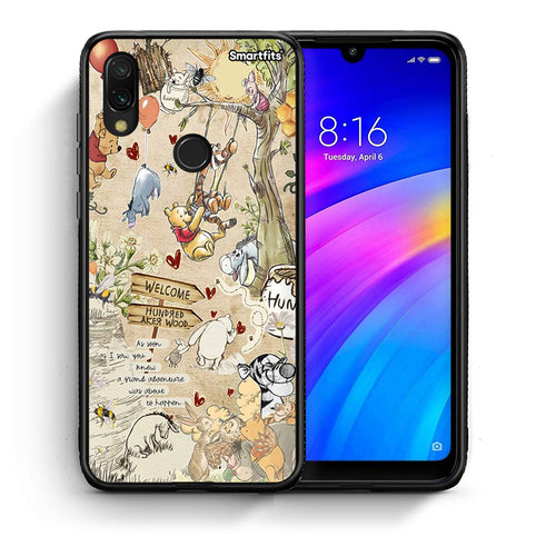 Θήκη Xiaomi Redmi 7 Happy Friends από τη Smartfits με σχέδιο στο πίσω μέρος και μαύρο περίβλημα | Xiaomi Redmi 7 Happy Friends case with colorful back and black bezels