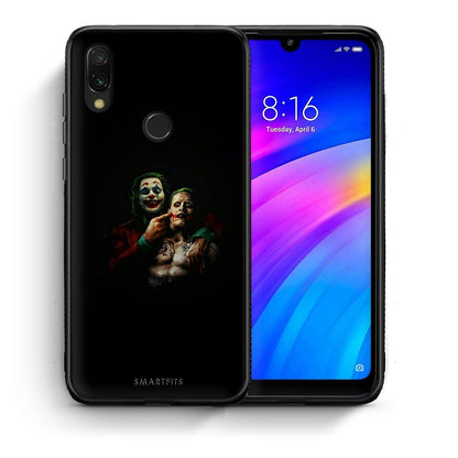 Θήκη Xiaomi Redmi 7 Clown Hero από τη Smartfits με σχέδιο στο πίσω μέρος και μαύρο περίβλημα | Xiaomi Redmi 7 Clown Hero case with colorful back and black bezels