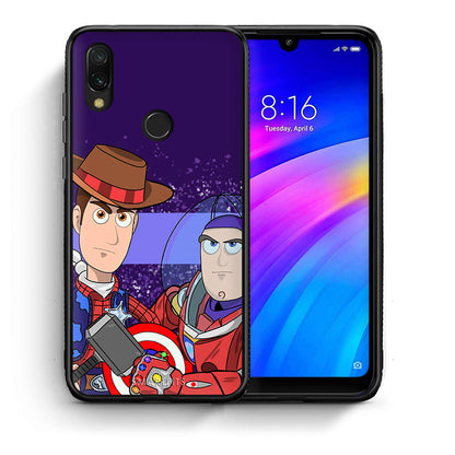 Θήκη Xiaomi Redmi 7 Infinity Story από τη Smartfits με σχέδιο στο πίσω μέρος και μαύρο περίβλημα | Xiaomi Redmi 7 Infinity Story case with colorful back and black bezels