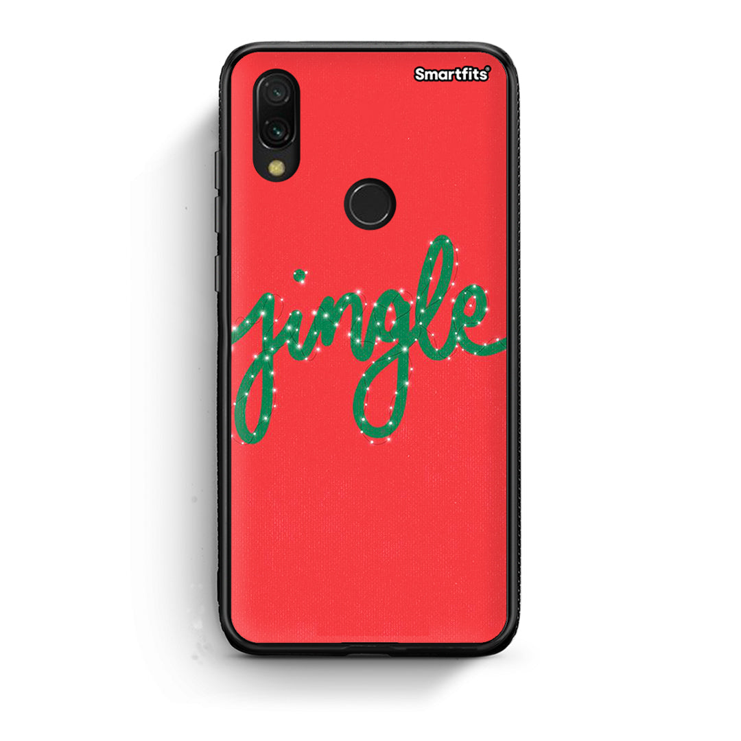 Xiaomi Redmi 7 Jingle Xmas θήκη από τη Smartfits με σχέδιο στο πίσω μέρος και μαύρο περίβλημα | Smartphone case with colorful back and black bezels by Smartfits