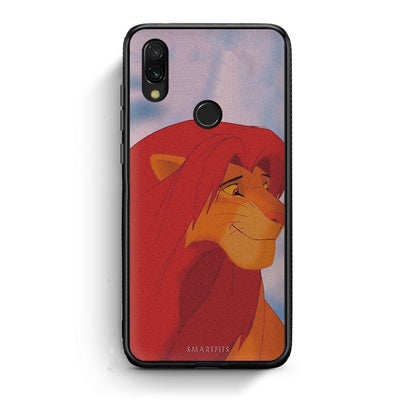 Xiaomi Redmi 7 Lion Love 1 Θήκη Αγίου Βαλεντίνου από τη Smartfits με σχέδιο στο πίσω μέρος και μαύρο περίβλημα | Smartphone case with colorful back and black bezels by Smartfits