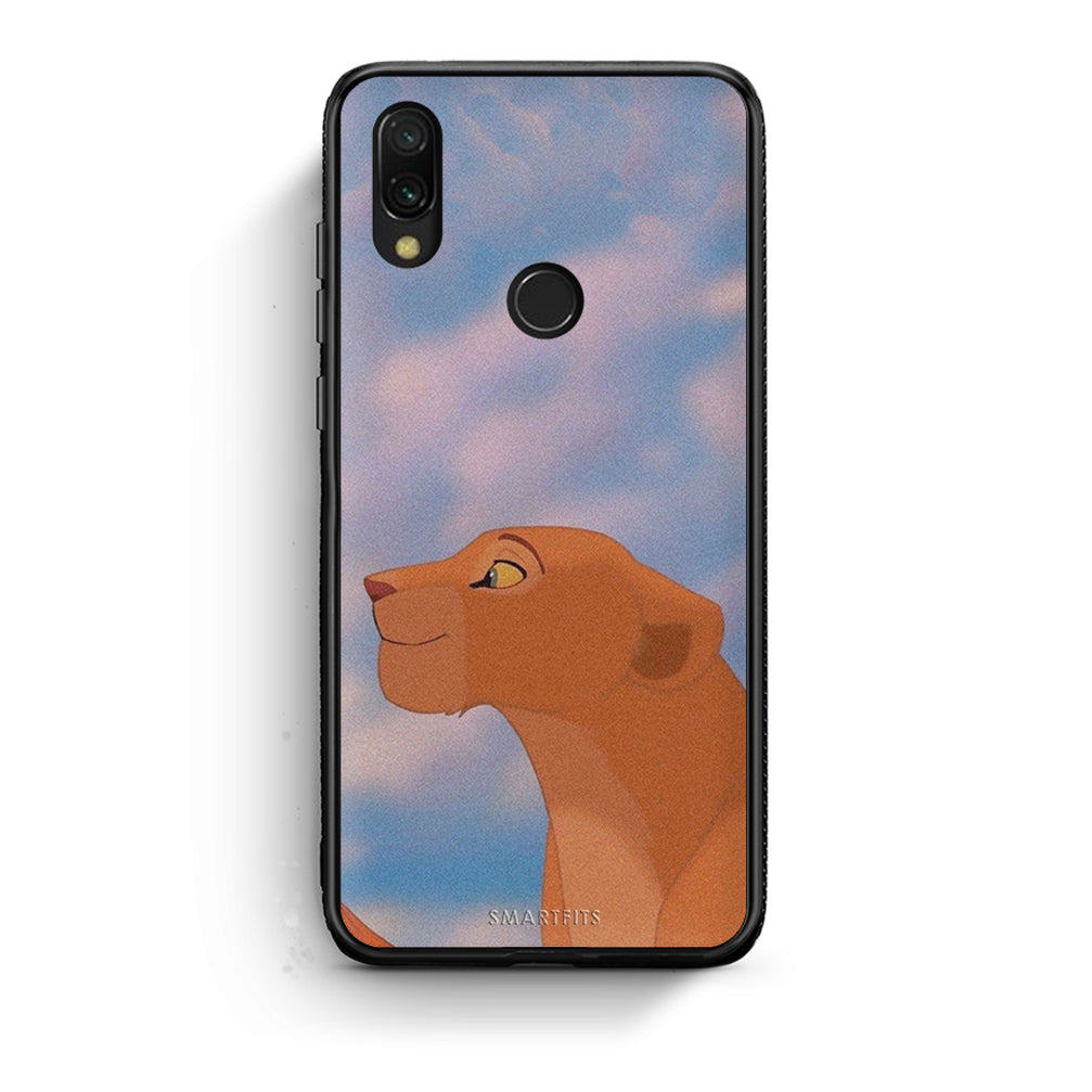 Xiaomi Redmi 7 Lion Love 2 Θήκη Αγίου Βαλεντίνου από τη Smartfits με σχέδιο στο πίσω μέρος και μαύρο περίβλημα | Smartphone case with colorful back and black bezels by Smartfits