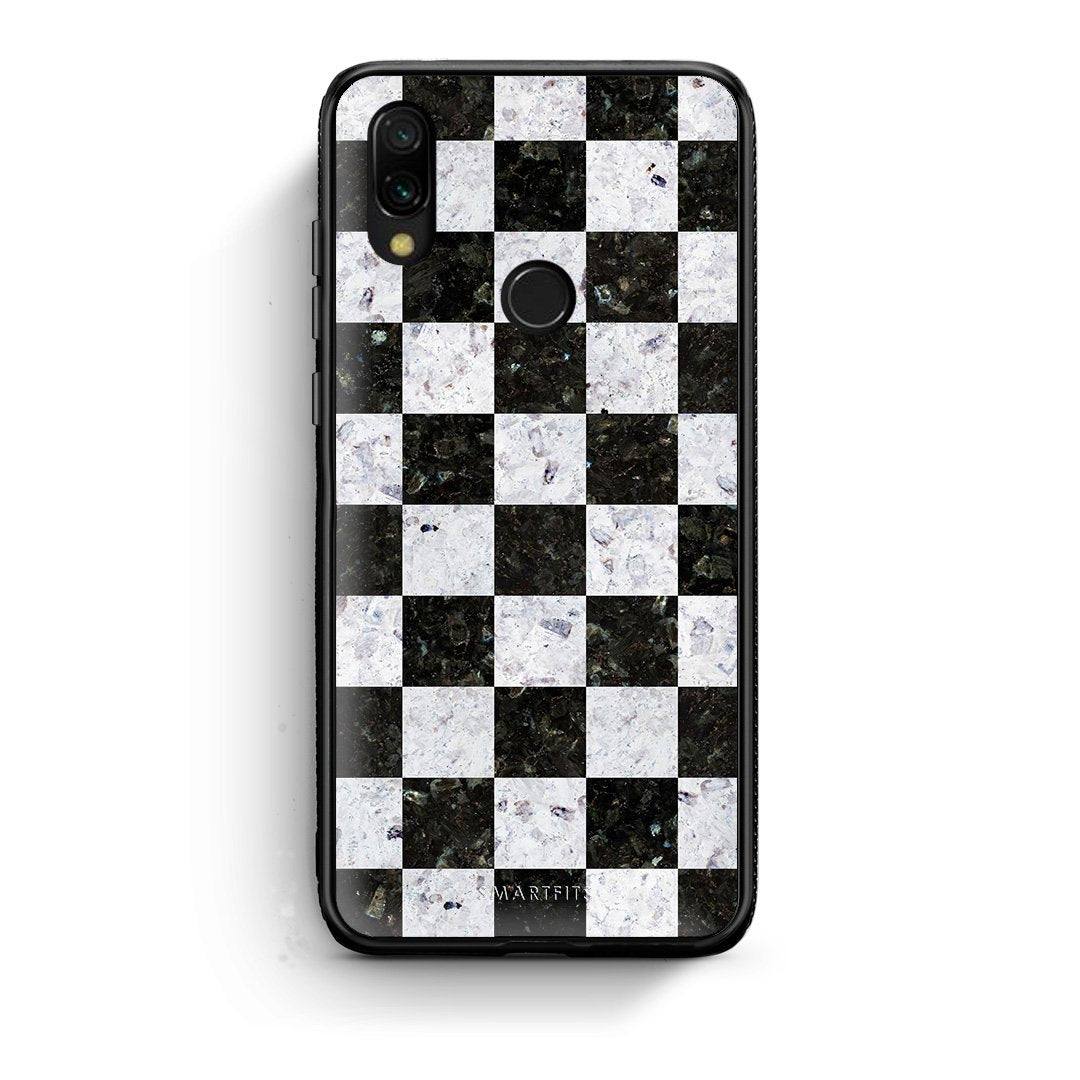 4 - Xiaomi Redmi 7 Square Geometric Marble case, cover, bumper