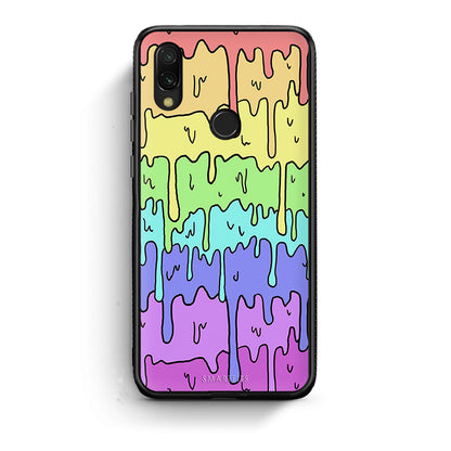 Xiaomi Redmi 7 Melting Rainbow θήκη από τη Smartfits με σχέδιο στο πίσω μέρος και μαύρο περίβλημα | Smartphone case with colorful back and black bezels by Smartfits