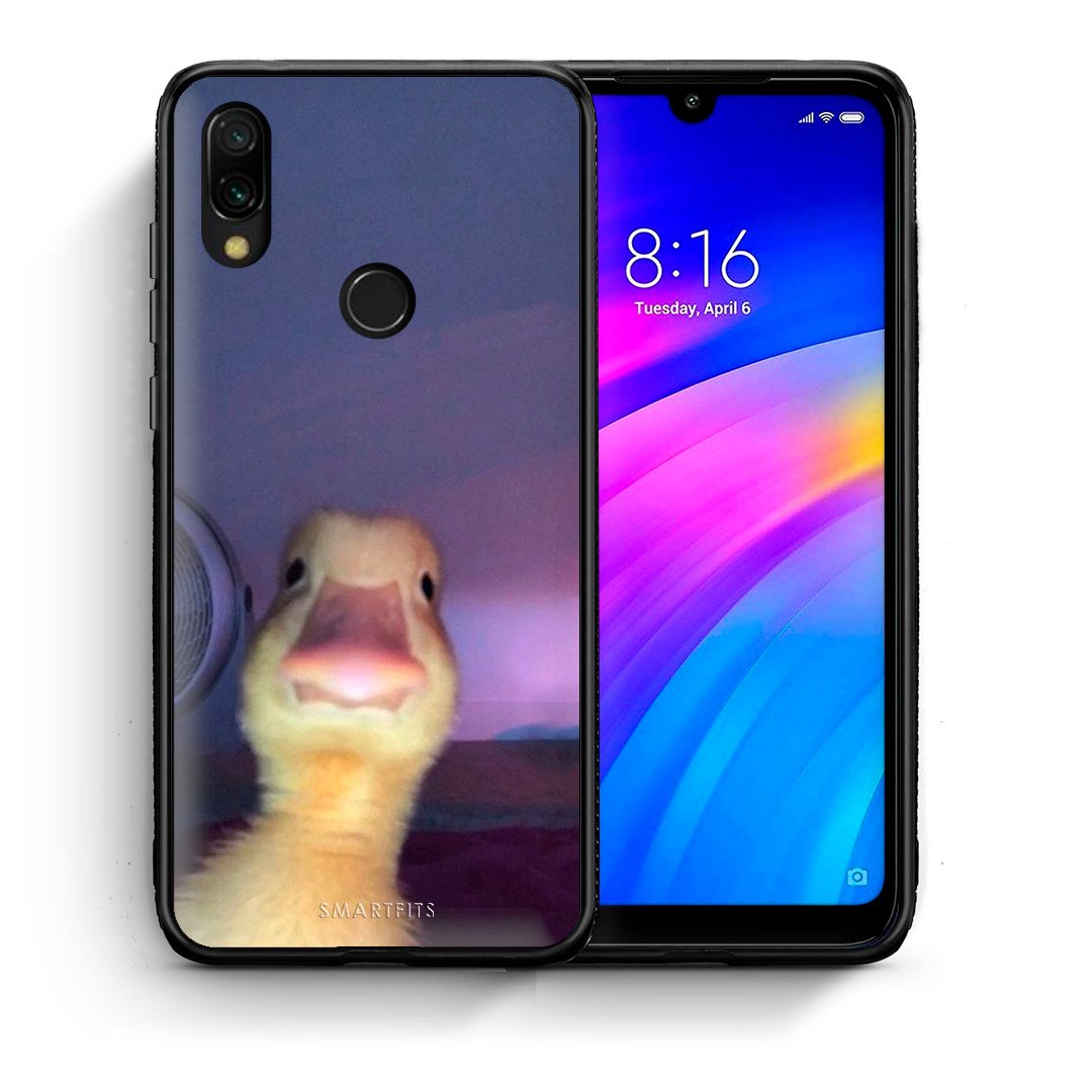 Θήκη Xiaomi Redmi 7 Meme Duck από τη Smartfits με σχέδιο στο πίσω μέρος και μαύρο περίβλημα | Xiaomi Redmi 7 Meme Duck case with colorful back and black bezels