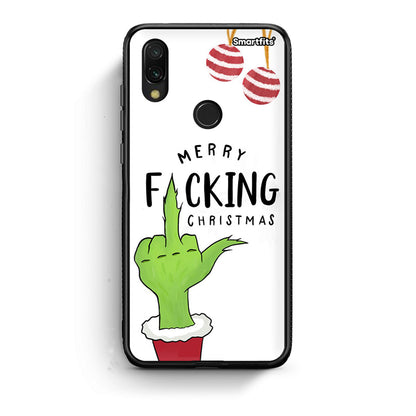 Xiaomi Redmi 7 Merry F Xmas θήκη από τη Smartfits με σχέδιο στο πίσω μέρος και μαύρο περίβλημα | Smartphone case with colorful back and black bezels by Smartfits