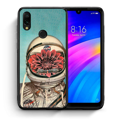 Θήκη Xiaomi Redmi 7 Nasa Bloom από τη Smartfits με σχέδιο στο πίσω μέρος και μαύρο περίβλημα | Xiaomi Redmi 7 Nasa Bloom case with colorful back and black bezels