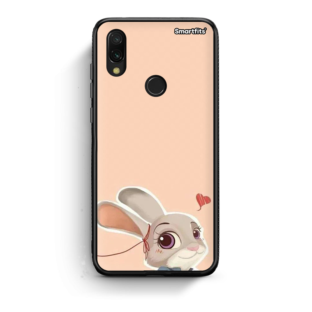 Xiaomi Redmi 7 Nick Wilde And Judy Hopps Love 2 θήκη από τη Smartfits με σχέδιο στο πίσω μέρος και μαύρο περίβλημα | Smartphone case with colorful back and black bezels by Smartfits
