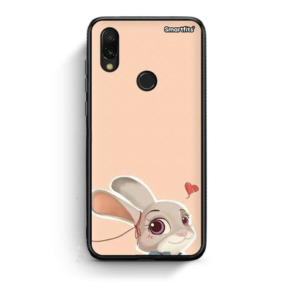 Xiaomi Redmi 7 Nick Wilde And Judy Hopps Love 2 θήκη από τη Smartfits με σχέδιο στο πίσω μέρος και μαύρο περίβλημα | Smartphone case with colorful back and black bezels by Smartfits