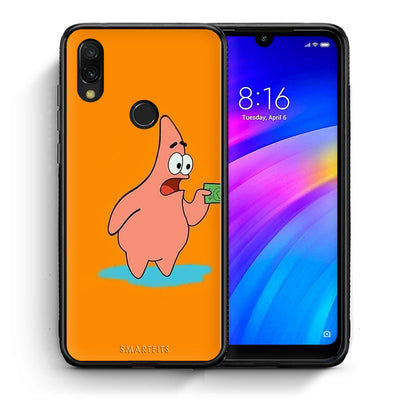 Θήκη Αγίου Βαλεντίνου Xiaomi Redmi 7 No Money 1 από τη Smartfits με σχέδιο στο πίσω μέρος και μαύρο περίβλημα | Xiaomi Redmi 7 No Money 1 case with colorful back and black bezels
