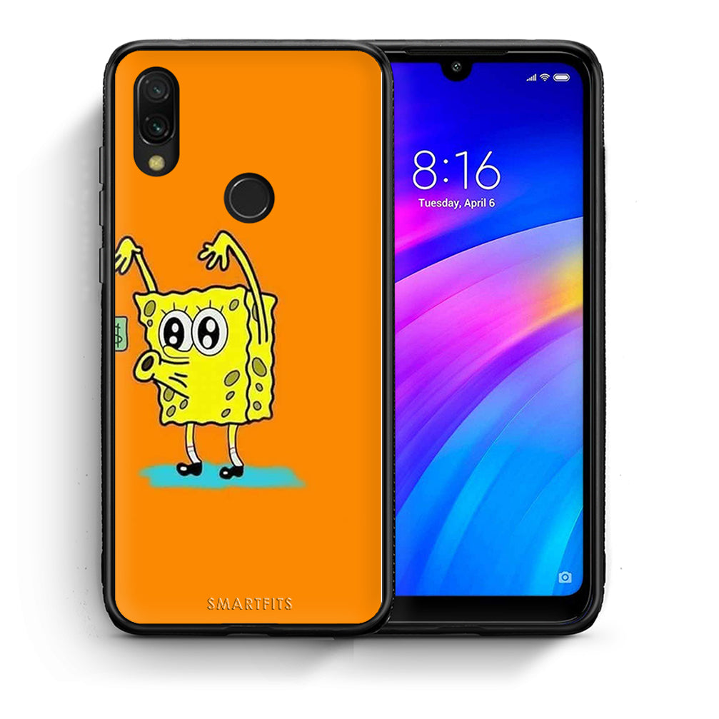 Θήκη Αγίου Βαλεντίνου Xiaomi Redmi 7 No Money 2 από τη Smartfits με σχέδιο στο πίσω μέρος και μαύρο περίβλημα | Xiaomi Redmi 7 No Money 2 case with colorful back and black bezels