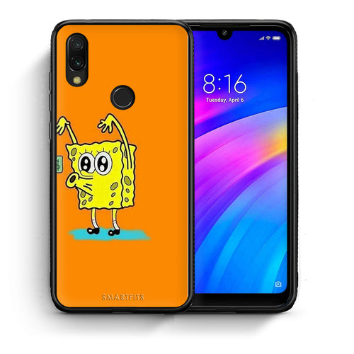 Θήκη Αγίου Βαλεντίνου Xiaomi Redmi 7 No Money 2 από τη Smartfits με σχέδιο στο πίσω μέρος και μαύρο περίβλημα | Xiaomi Redmi 7 No Money 2 case with colorful back and black bezels