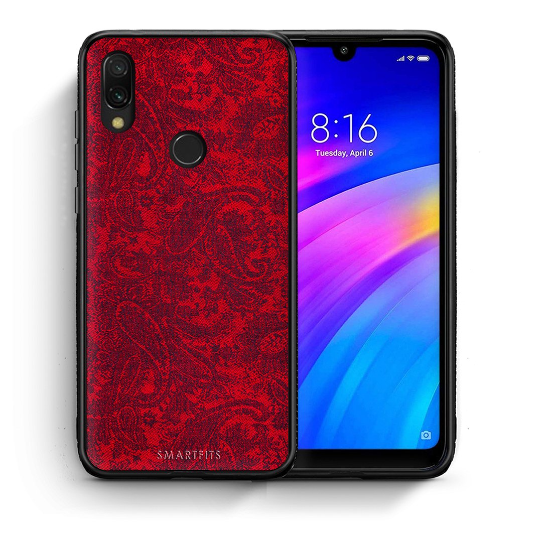 Θήκη Xiaomi Redmi 7 Paisley Cashmere από τη Smartfits με σχέδιο στο πίσω μέρος και μαύρο περίβλημα | Xiaomi Redmi 7 Paisley Cashmere case with colorful back and black bezels