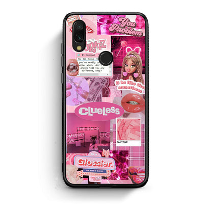 Xiaomi Redmi 7 Pink Love Θήκη Αγίου Βαλεντίνου από τη Smartfits με σχέδιο στο πίσω μέρος και μαύρο περίβλημα | Smartphone case with colorful back and black bezels by Smartfits
