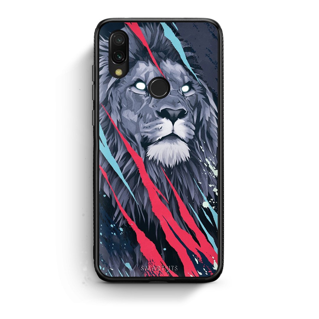 4 - Xiaomi Redmi 7 Lion Designer PopArt case, cover, bumper